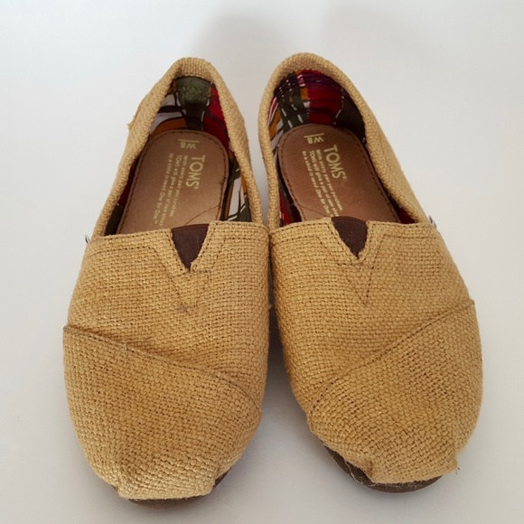 Toms Women's Flats Shoes Size 8 M Classic Burlap - Picture 3 of 8